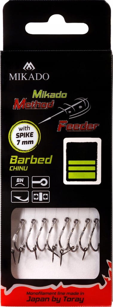Przypon przypony MIkado method feeder 10cm z Igła hak nr10 żyłka0.25mm