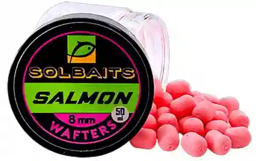 Solbaits Wafters SALMON RÓŻOWY 8mm 50ml method feeder killer