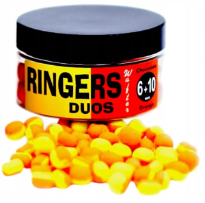 Ringers Duos Wafters ORANGE YELLOW CHOCOLATE 6-10mm dumbells method feeder