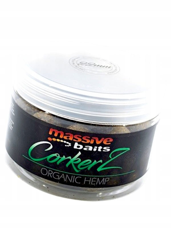 Massive Baits ORGANIC HEMP Corkerz 22mm 300ml kulki wafters karp amur