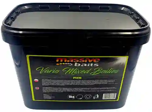 kulki proteinowe Massive Baits FISH vario mixed 5kg 14/18/24 mm wiaderko
