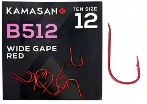 haczyki KAMASAN B512 nr14 zadziorowe z łopatką 10szt