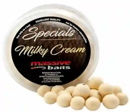 Massive Baits Special Pop Ups MILKY CREAM 14mm 200ml kulki pływające