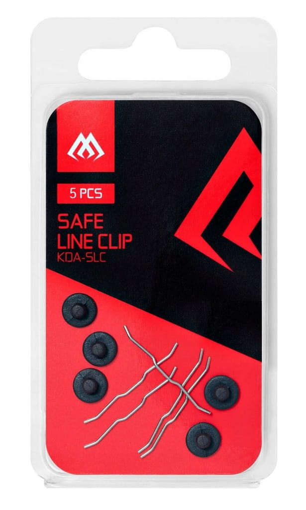 Bezpieczny klips do kołowrotka MIKADO Safe Line Clips gumowy 5szt
