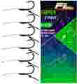 Przypony do method feeder hak nr14 na plecionce z bagnetem haki zadziorowe