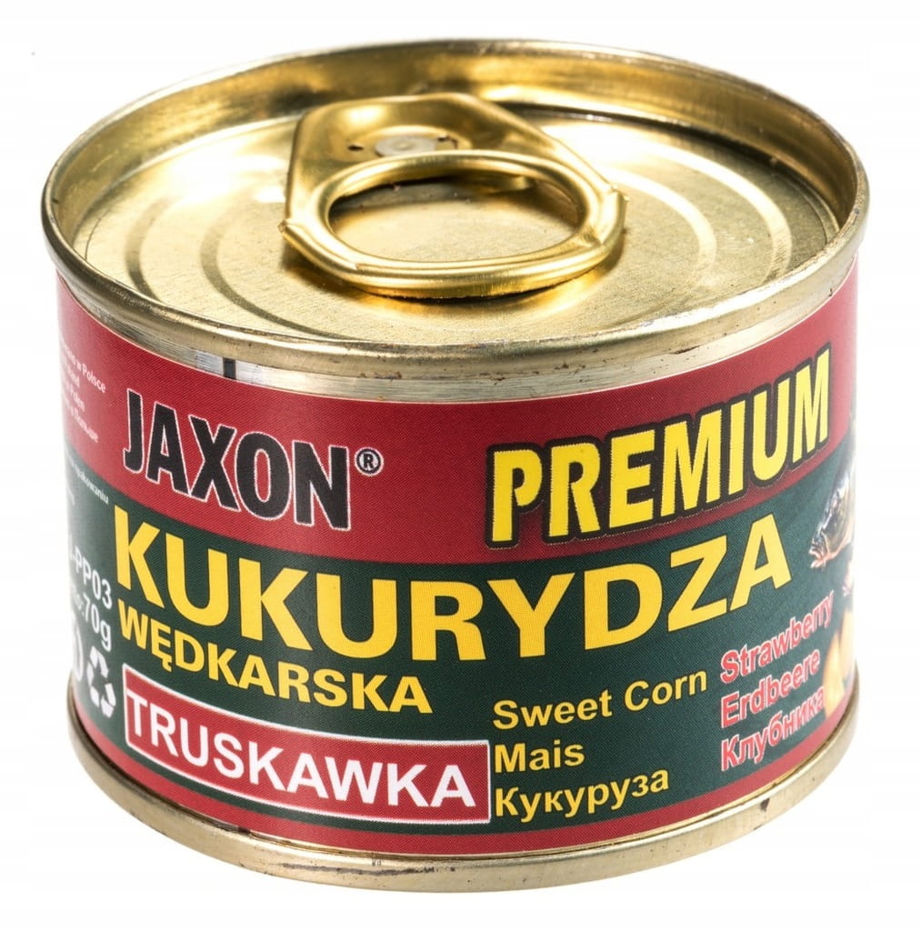 Kukurydza wędkarska TRUSKAWKA 70g gotowe ziarna karp leszcz amur płoć