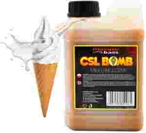 CSL boomb MILKY CREAM Dip Zalewa Booster Liquid karpiowy 1L MASSIVE BAITS