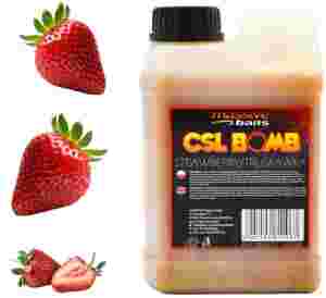 CSL boomb STRAWBERRY Dip Zalewa Booster Liquid karpiowy 1L MASSIVE BAITS