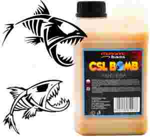 CSL boomb FISHY RYBNY Dip Zalewa Booster Liquid karpiowy 1L MASSIVE BAITS