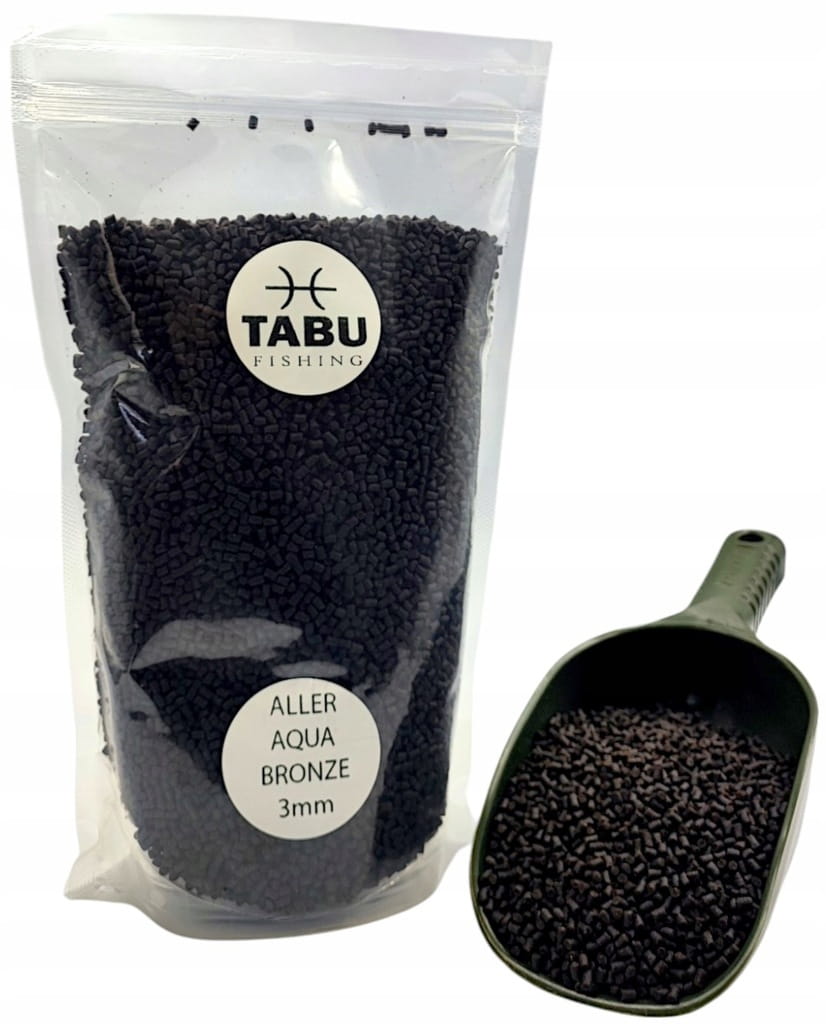Aller Aqua BRONZE 3mm Pellet zanętowy wędkarski KARP JESIOTR method feeder