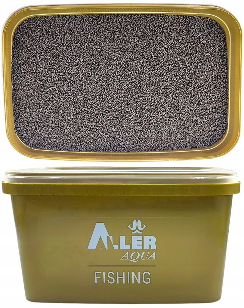 Aller Aqua Bronze 2mm 4kg Pellet zanętowy wędkarski + wiaderko 5L