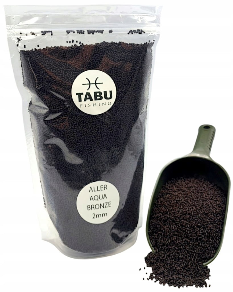 Aller Aqua Bronze 2mm 4kg Pellet zanętowy wędkarski + wiaderko 5L