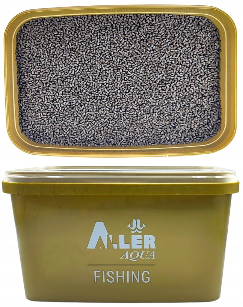Aller Aqua Bronze 3mm 4kg Pellet zanętowy wędkarski + wiaderko 5L