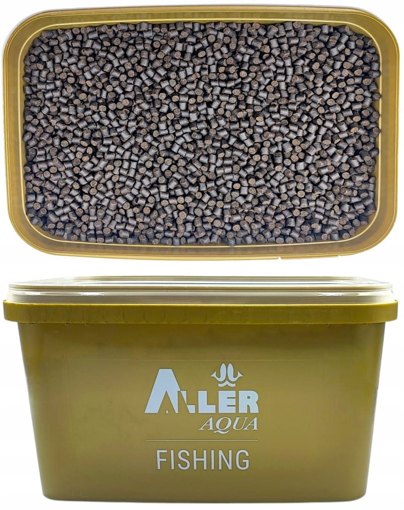 Aller Aqua Bronze 6mm 4kg Pellet zanętowy wędkarski + wiaderko 5L