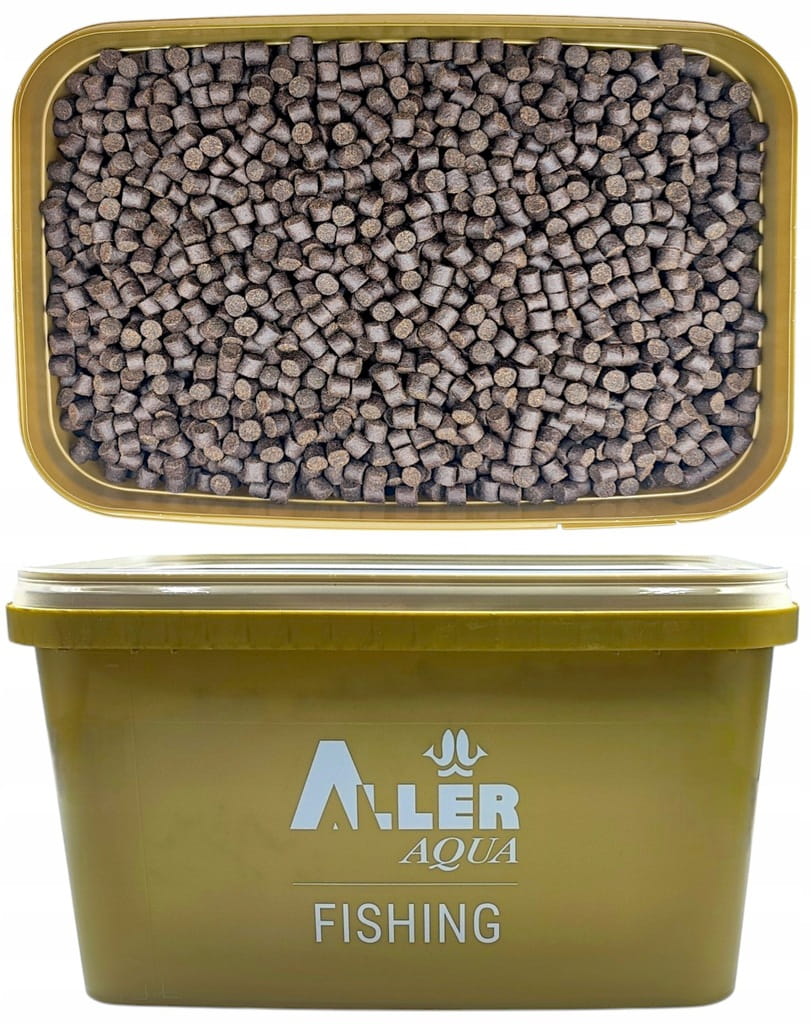 Aller Aqua Bronze 8mm 4kg Pellet zanętowy wędkarski + wiaderko 5L