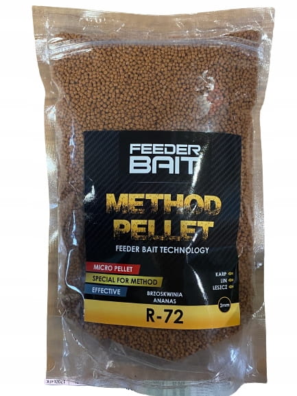 Feeder Bait 2mm Pellet R72 Brzoskwinia Ananas