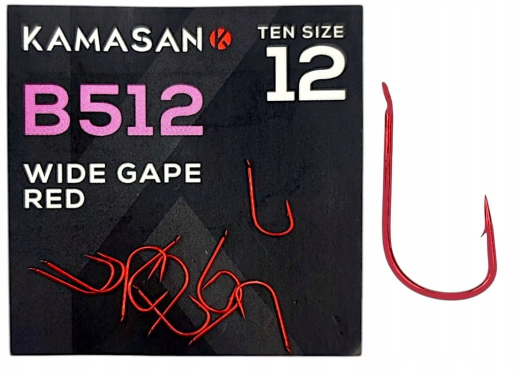 haczyki KAMASAN B512 nr10 zadziorowe z łopatką 10szt