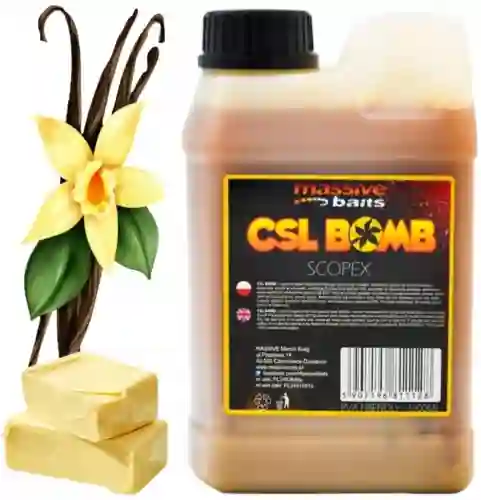 CSL boomb SCOPEX Dip Zalewa Booster Liquid karpiowy 1L MASSIVE BAITS