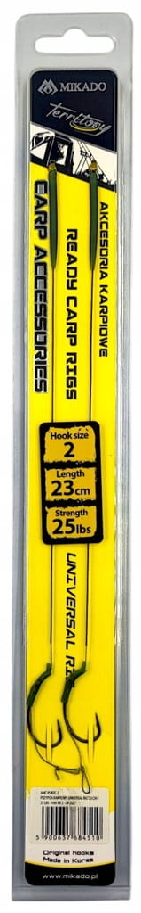 Przypony karpiowe hak nr2 25lbs 23cm ANTI BLOW OUT RIG Mikado