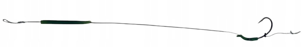 Przypony karpiowe hak nr6 25lbs 23cm ANTI BLOW OUT plecionka w otulinie
