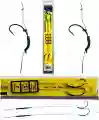 Przypony karpiowe hak nr4 25lbs 23cm ANTI BLOW OUT plecionka w otulinie