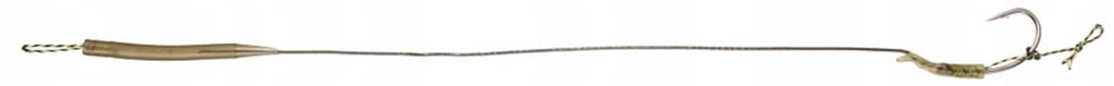 Przypony karpiowe hak nr4 25lbs 23cm ANTI BLOW OUT plecionka w otulinie