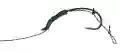 Przypony karpiowe hak nr2 25lbs 23cm ANTI BLOW OUT MIKADO plecionka miękka