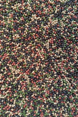 Feeder Bait pellet 4mm Halibut GREEN BLACK RED method feeder