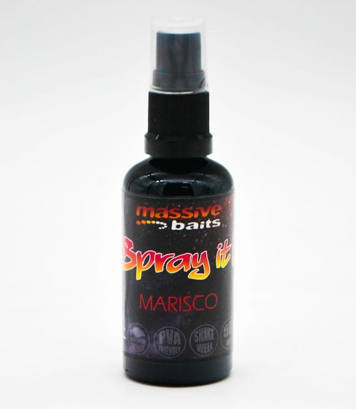 Massive Baits STRAWBERRY BERGAMOTTA Spray dopalacz booster do kulek 50ml