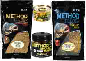 Zestaw method feeder READY WANILIA pellet zanęta przynęty