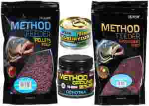 Zestaw method feeder READY OCHOTKA pellet zanęta przynęty