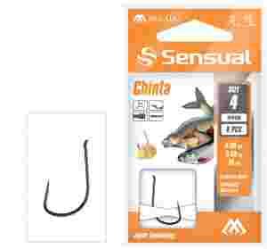 Gotowe przypony CHINTA feeder nr12 z zadziorem żyłka 0.12mm 70cm 8 szt