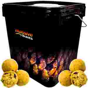 Kulki proteinowe MASSIVE BAITS ECO Boilies 18mm BANANA wiadro 3kg Killer