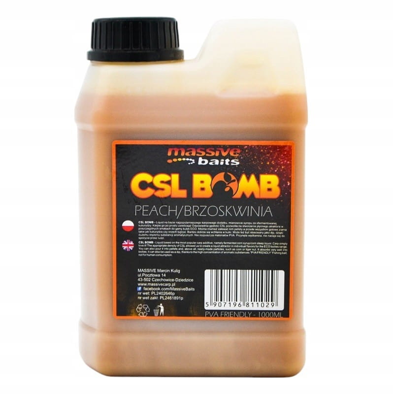CSL boomb KRILL Zalewa Booster Liquid karpiowy 1L MASSIVE BAITS