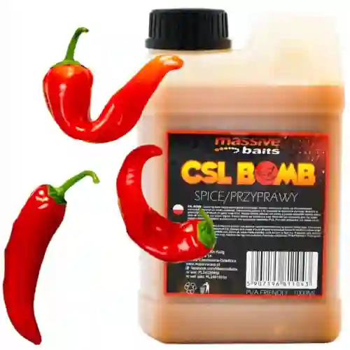 CSL boomb SPICE Zalewa Booster Liquid karpiowy 1L MASSIVE BAITS