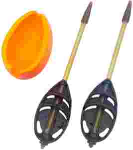2x Koszyk do metody 40g Koszyczek rzutowy z lotką szybka wymiana + foremka