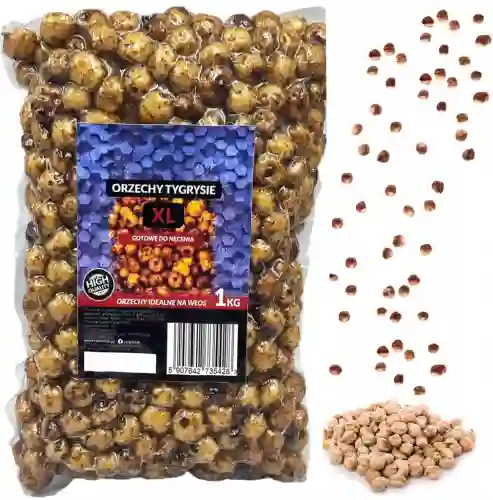 Orzechy Tygrysie XL 1kg Carp Seeds Gotowe 12mm / 15mm
