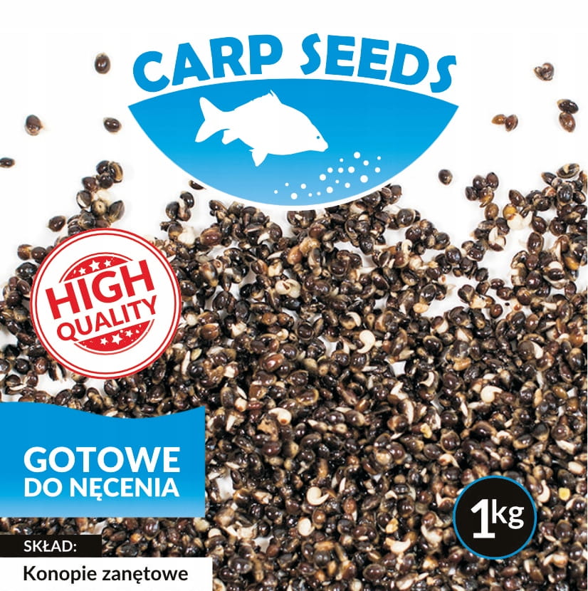 KONOPIE zanetowe 1kg Carp Seeds gotowe ziarna wędkarskie
