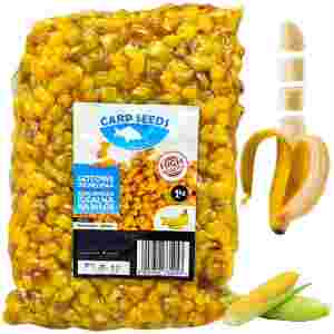 Kukurydza naturalna BANAN 1kg Carp Seeds gotowe ziarna wędkarskie