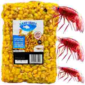 Kukurydza naturalna KRYL 1kg Carp Seeds gotowe ziarna wędkarskie