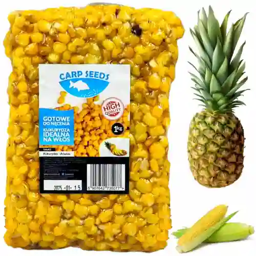 Kukurydza naturalna ANANAS 1kg Carp Seeds gotowe ziarna wędkarskie
