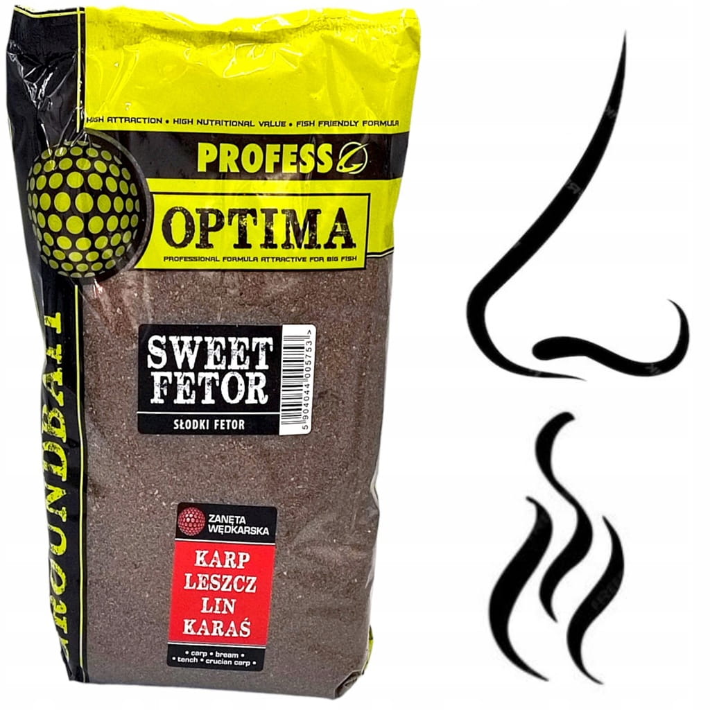 Zanęta wędkarska 1kg Profess Optima SWEET FETOR feeder grunt spławik