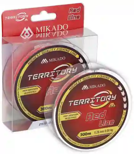 Żyłka wędkarska na kołowrotek feeder mikado 0.28mm 300 m czerwona karpiowa