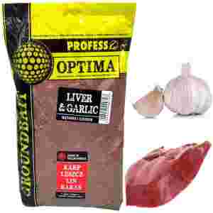 Zanęta wędkarska 1kg Profess Optima WĄTROBA CZOSNEK feeder grunt spławik