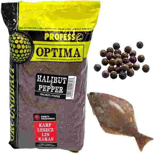 Zanęta wędkarska 1kg Profess Optima HALIBUT PIEPRZ feeder grunt spławik