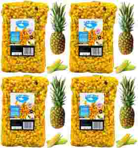 4x Kukurydza zanętowa wędkarska 1kg NATURALNA ANANAS gotowe ziarna Carp