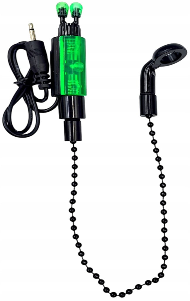 4x HANGER WĘDKARSKI SYGNALIZATOR BRAŃ ELEKTRONICZNA DIODA LED ŁAŃCUSZEK