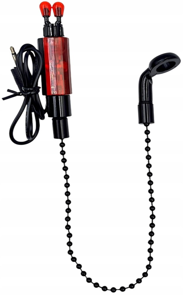 HANGER WĘDKARSKI SYGNALIZATOR BRAŃ ELEKTRONICZNA DIODA LED ŁAŃCUSZEK