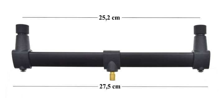 BUZZ BAR na 2 wędki 25cm standardowy gwint aluminiowy podpórka