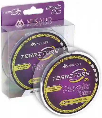 Żyłka wędkarska KARPIOWA 0.28mm 300m MIKADO TERRITORY PURPLE LINE 9.50kg
